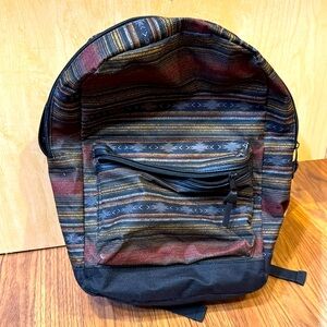 Tribal - Boho - Black Red Kids Backpack- Art Class